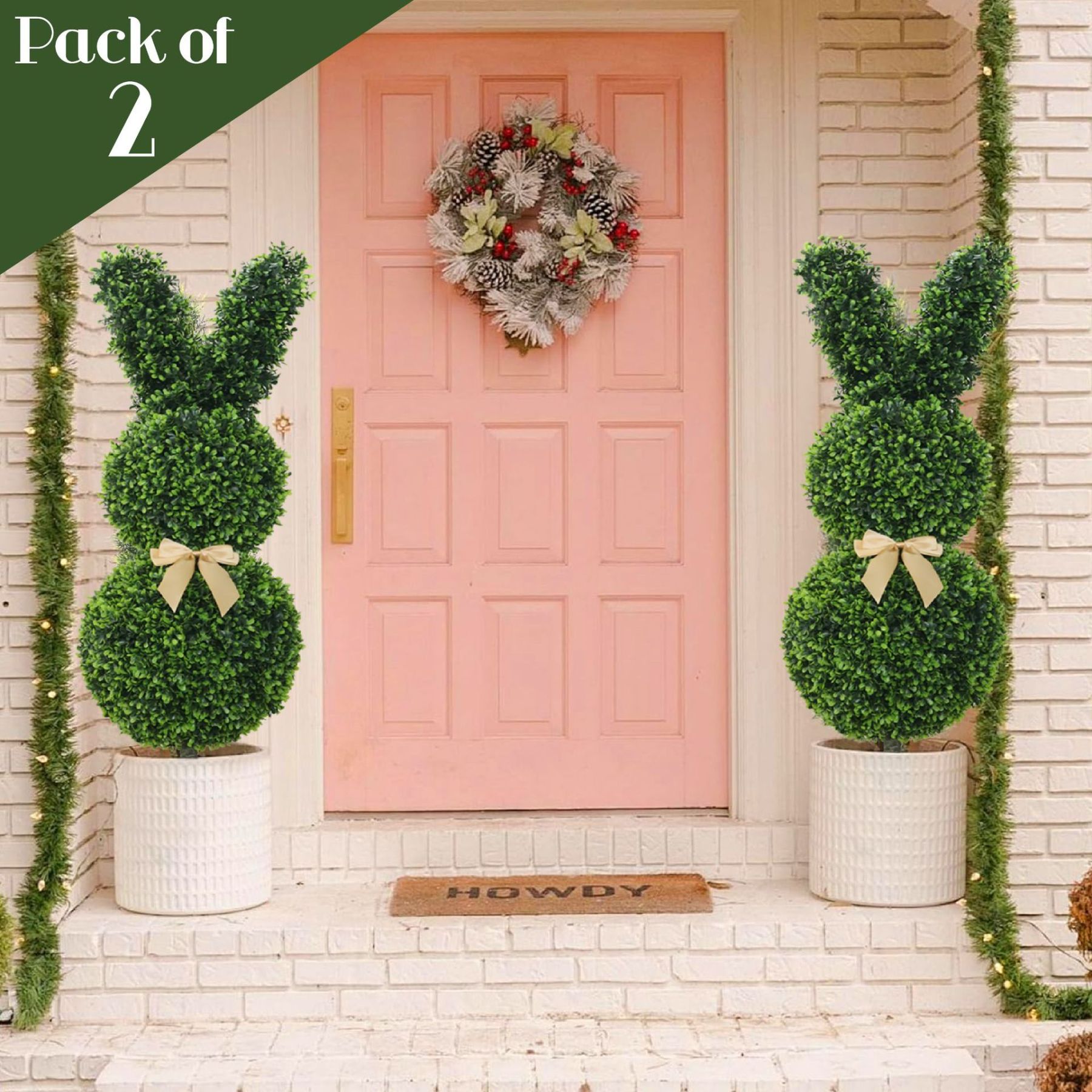 🐇Spring Sales - 50CM Outdoor Artificial Turf Bunny-Shaped Topiary Tree(FREE SHIPPING)-PLAWLTD