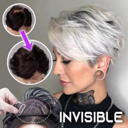 Natural Human Hair Clip 150% Density | Solve the problem of hair loss!