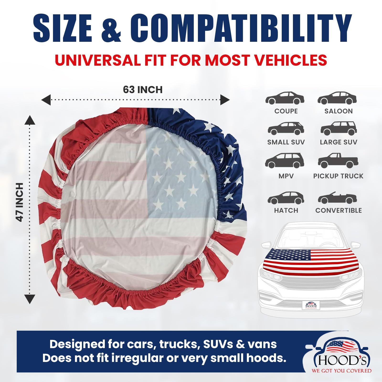 🔥ON SALE - 50% OFF🔥American Flag Car Hood Cover-PLAWLTD