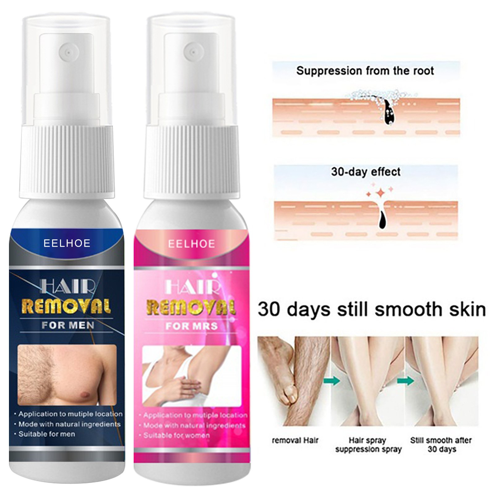 2025 New Plawltd® Semi-permanent Hair Removal Spray-PLAWLTD