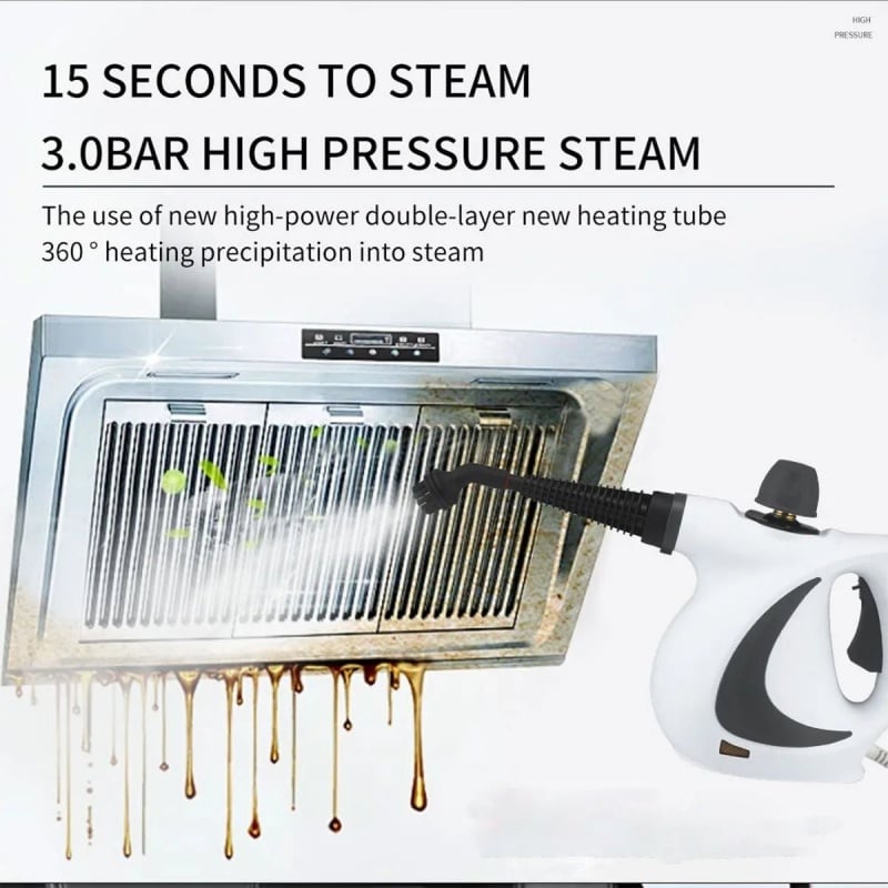 👍Pressurized Handheld Steam Cleaner for Home