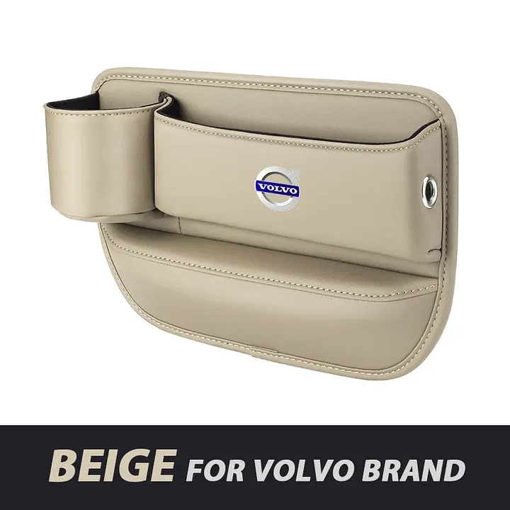 ✨Hot Selling Products of 2025🔥Exclusive Logo Leather Car Seat Storage Box With Water Cup Holder