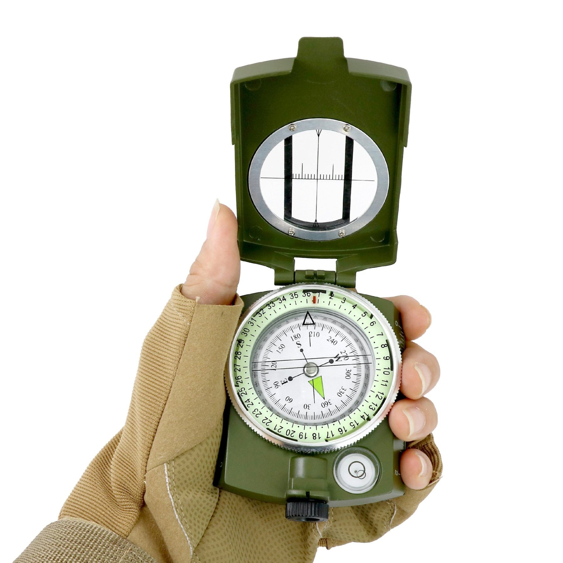 🔥Multifunctional Military Aiming Navigation Compass Compass