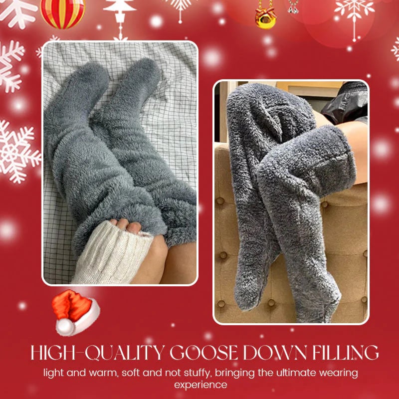 🏆Best Seller ⏰ 💕Comfort Plush Fleece Knee Socks For Christmas❄️🎅