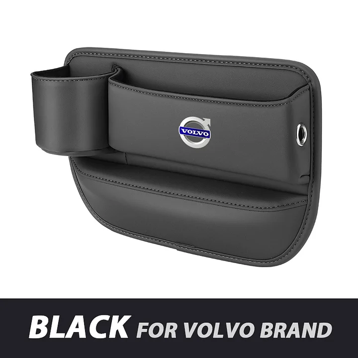 ✨Hot Selling Products of 2025🔥Exclusive Logo Leather Car Seat Storage Box With Water Cup Holder