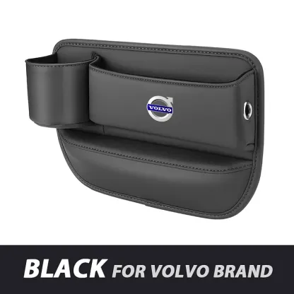 ✨Hot Selling Products of 2025🔥Exclusive Logo Leather Car Seat Storage Box With Water Cup Holder