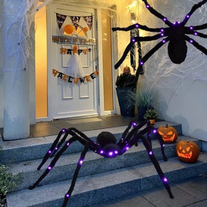 💥LAST DAY SALE 49% OFF-500CM Spider web Halloween Decorations Glowing Spider-PLAWLTD