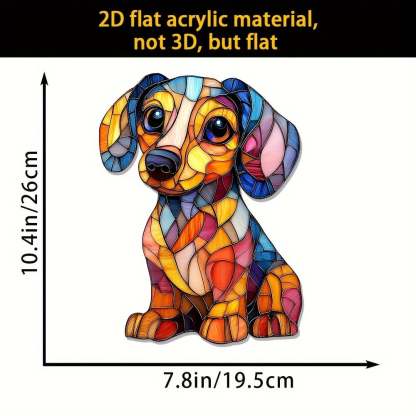 🌞🐕‍🦺Cute Chihuahua Suncatcher