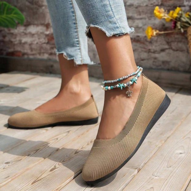 Women Comfortable Breathable Slip On Arch Support Non-Slip Casual Shoes-PLAWLTD