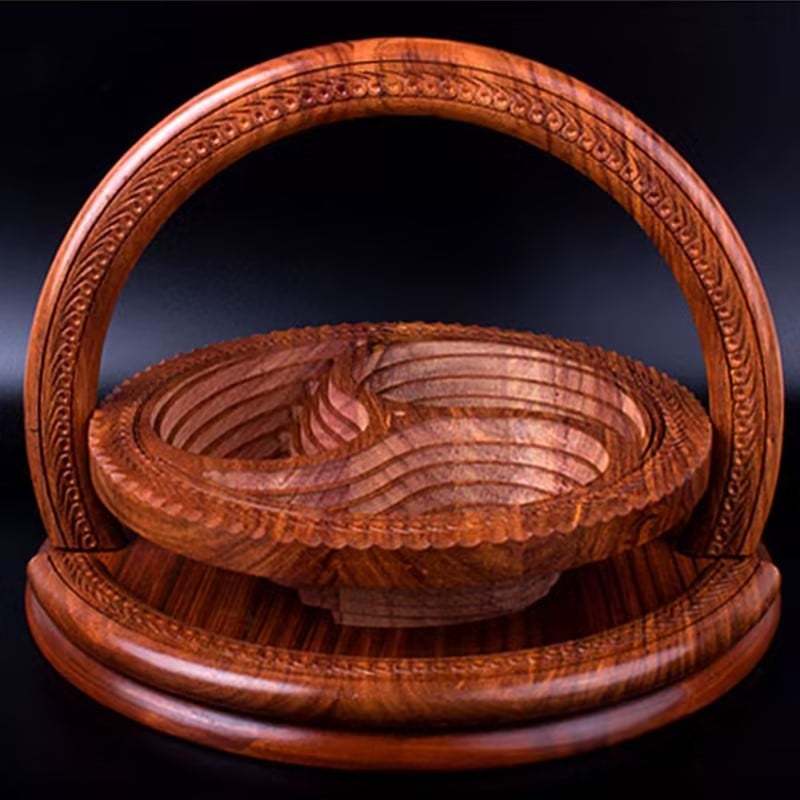 Early New Year sales🎁-Handmade wood carving fruit plate