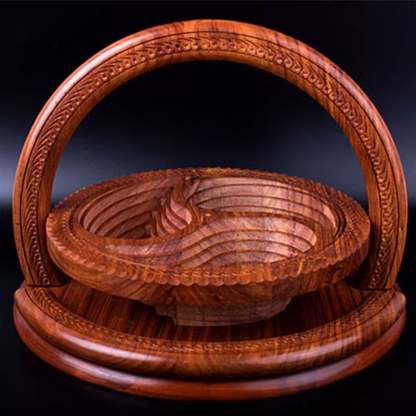 Early New Year sales🎁-Handmade wood carving fruit plate