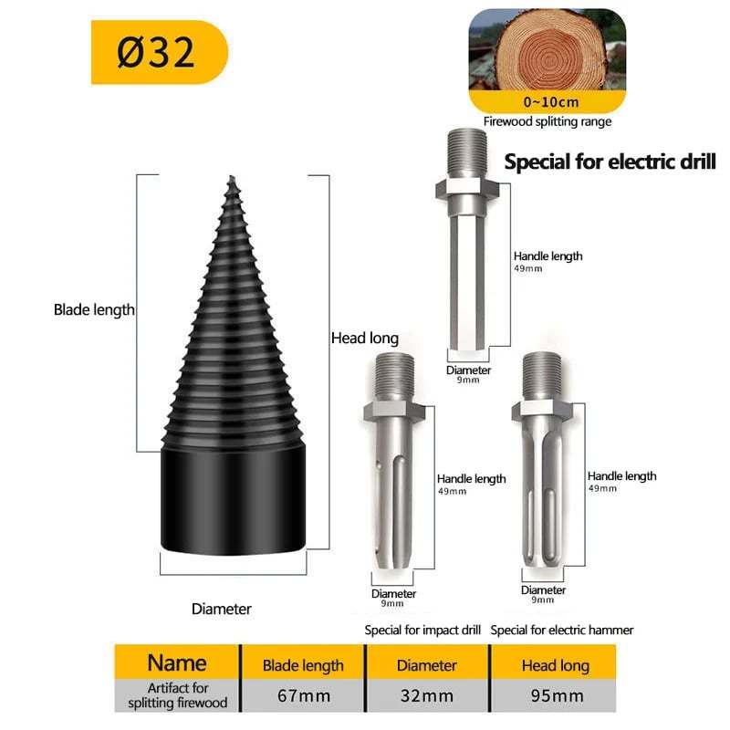 Firewood Drill Bit Set - 🎉Free 3 Types Of Link Rods