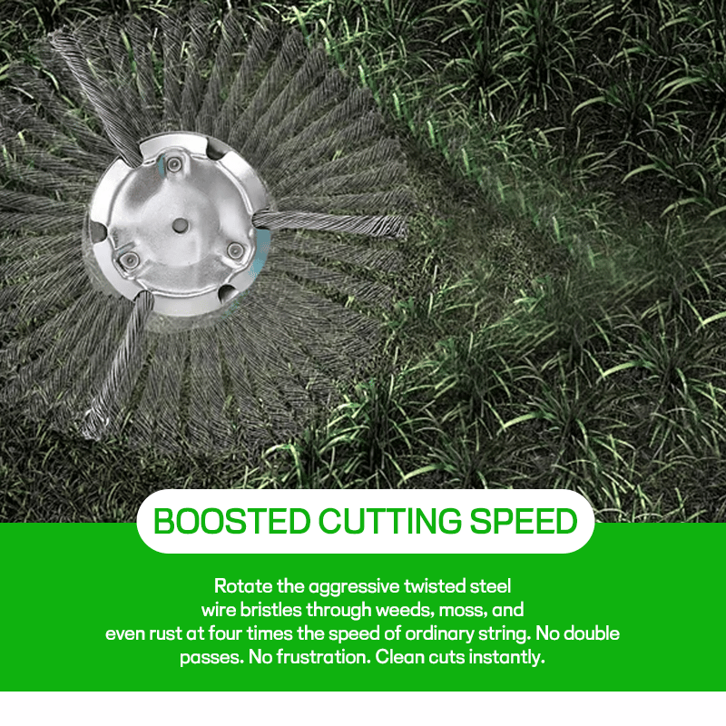 🔧 6" Steel Wire Brush Trimmer Head-PLAWLTD