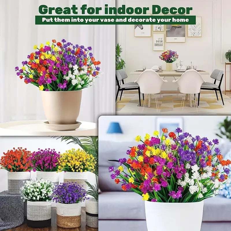 Rain & Sun Proof British Blooms - UV GuardTM Fade-Free Colourful Artificial Flower-PLAWLTD