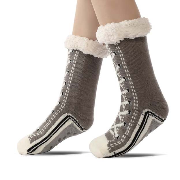 Ultra-thick Cashmere Slipper Home Socks-PLAWLTD