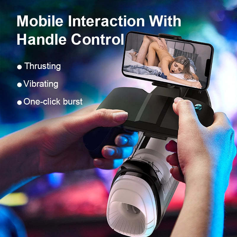 7-Frequency Suction & 7-Frequency Vibration Male Masturbator-PLAWLTD