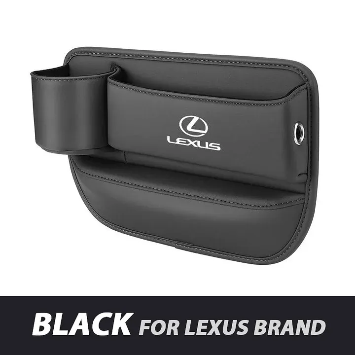 ✨Hot Selling Products of 2025🔥Exclusive Logo Leather Car Seat Storage Box With Water Cup Holder