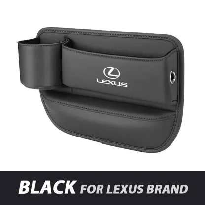 ✨Hot Selling Products of 2025🔥Exclusive Logo Leather Car Seat Storage Box With Water Cup Holder