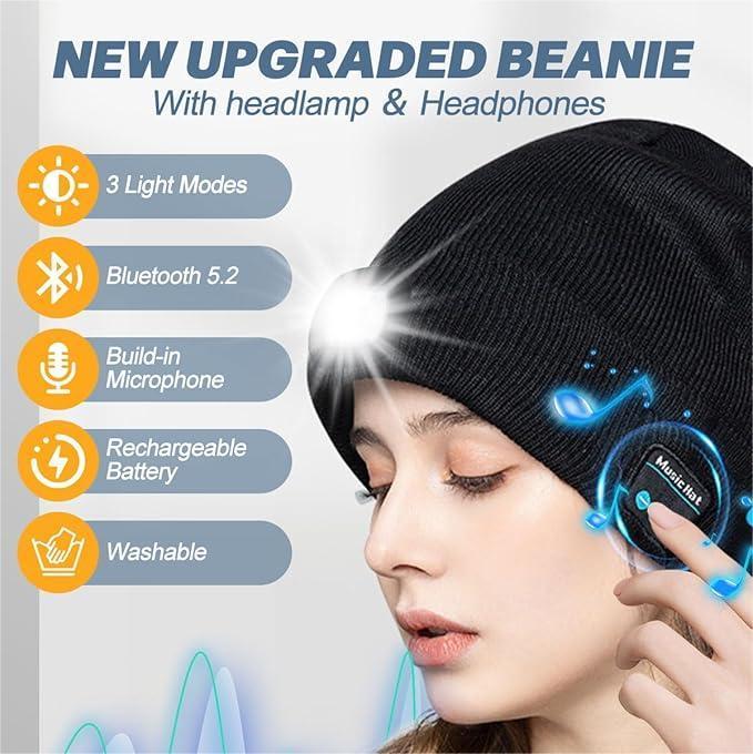 🎄Hot Sale 49% OFF-2024 LED Bluetooth Beanie