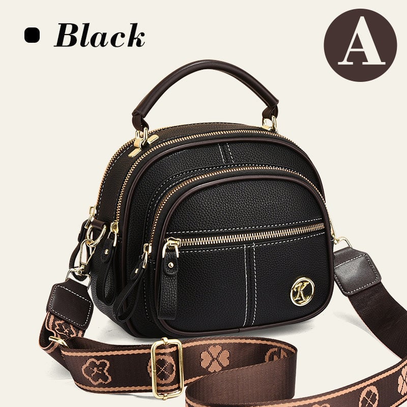 🎁Hot Sale 49% OFF⏳Classic Multifunctional Compartments Adjustable Wide Shoulder Strap PU Leather Crossbody Bag-PLAWLTD