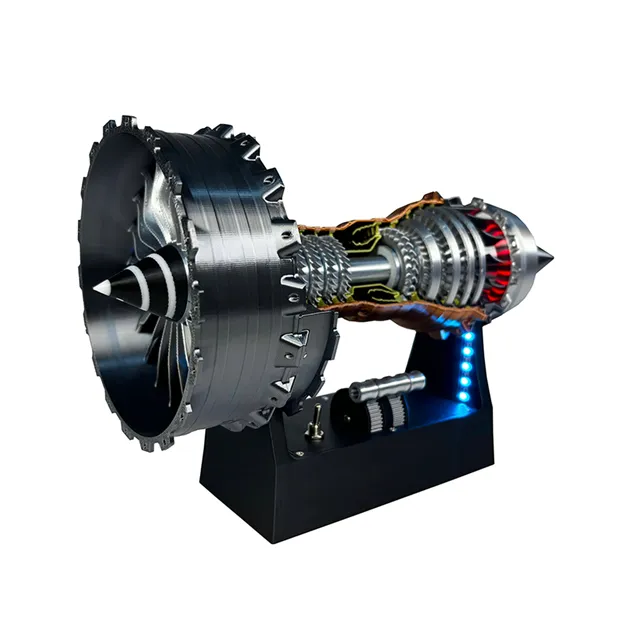 🎁1/25 Simulation Aircraft Turbojet Engine Rotatable Model-PLAWLTD