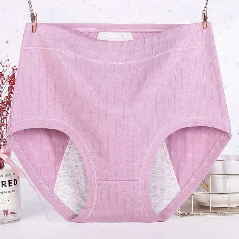 🔥HIGH WAISTS PLUS SIZE COTTON ANTIBACTERIAL  LEAK-PROOF PHYSIOLOGICAL UNDERWEAR