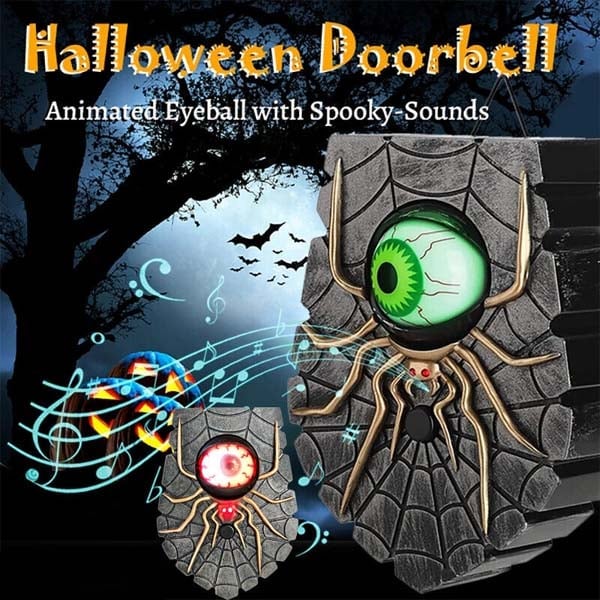 Halloween One Eyed Doorbell with Spooky Sounds