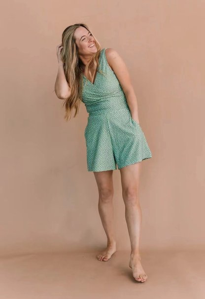 🎉🎉Summer Hot Sale 70% OFF😍Swim Romper Built-in Bra & Shorts