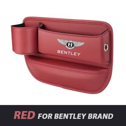 ✨Hot Selling Products of 2025🔥Exclusive Logo Leather Car Seat Storage Box With Water Cup Holder