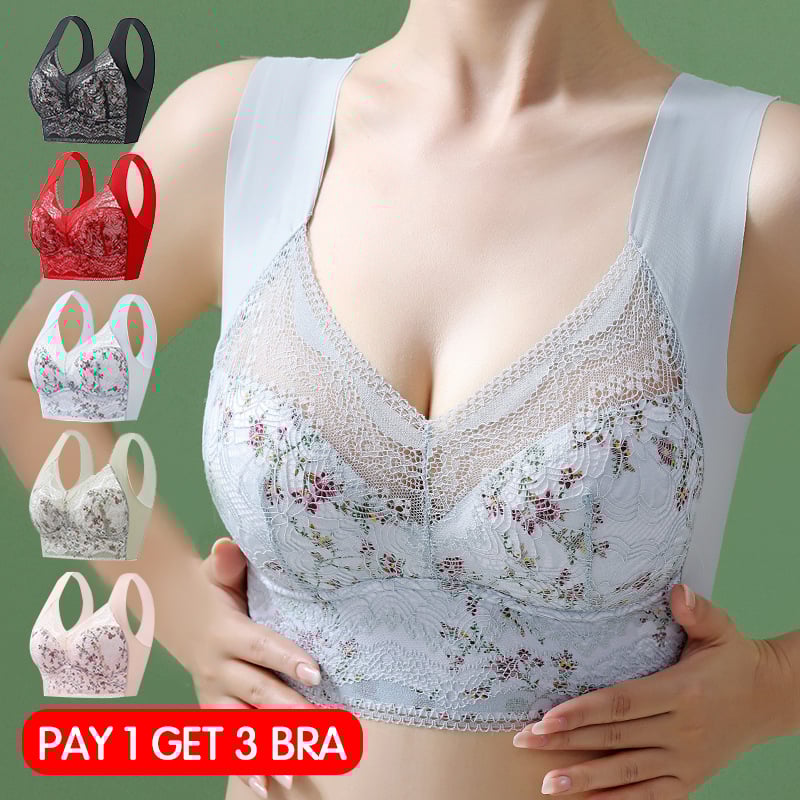 (🔥HOT SALE NOW 50% OFF)❤️Plus Size Seamless Push Up Wireless Bra