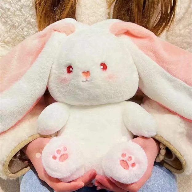 🍓Strawberry Bunny Transformed into Little Rabbit🐰Fruit Doll Plush Toy