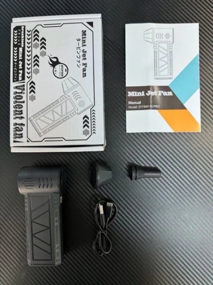 Portable Violent Turbo Small Fan, Handheld 130000rpm High Speed Fan for Dust Removal, Steam Cleaner Handheld, snow Blowing, Carbon Blowing, Barbecue, Hair Dryers-PLAWLTD