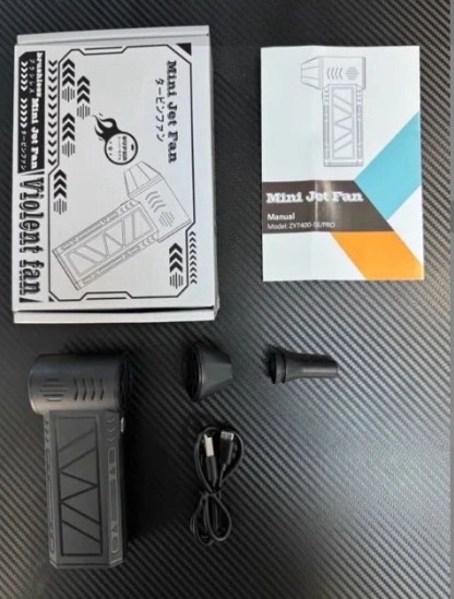 Portable Violent Turbo Small Fan, Handheld 130000rpm High Speed Fan for Dust Removal, Steam Cleaner Handheld, snow Blowing, Carbon Blowing, Barbecue, Hair Dryers-PLAWLTD