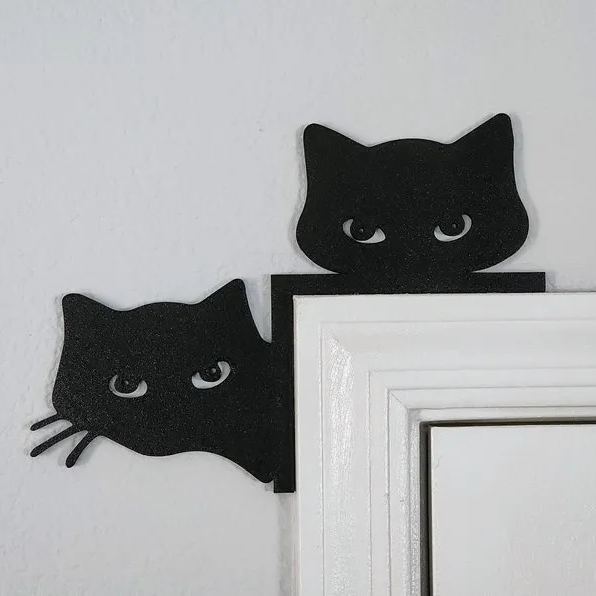 🐱2024 Christmas Gift 50% Off--Metal Adorable Cat Door Topper-PLAWLTD