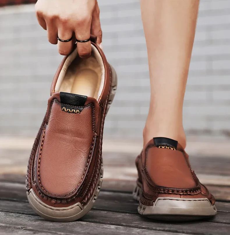 ⏰Promotion 60% OFF - Classic Men's Orthopedic Comfort Leather Slip-On Shoes-PLAWLTD