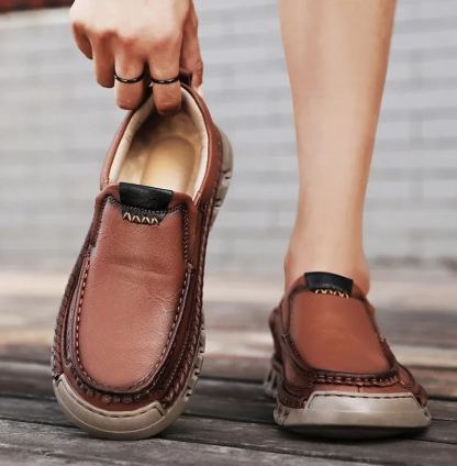 ⏰Promotion 60% OFF - Classic Men's Orthopedic Comfort Leather Slip-On Shoes-PLAWLTD