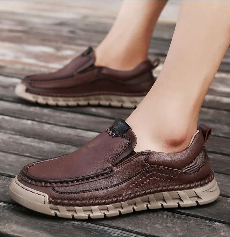 ⏰Promotion 60% OFF - Classic Men's Orthopedic Comfort Leather Slip-On Shoes-PLAWLTD