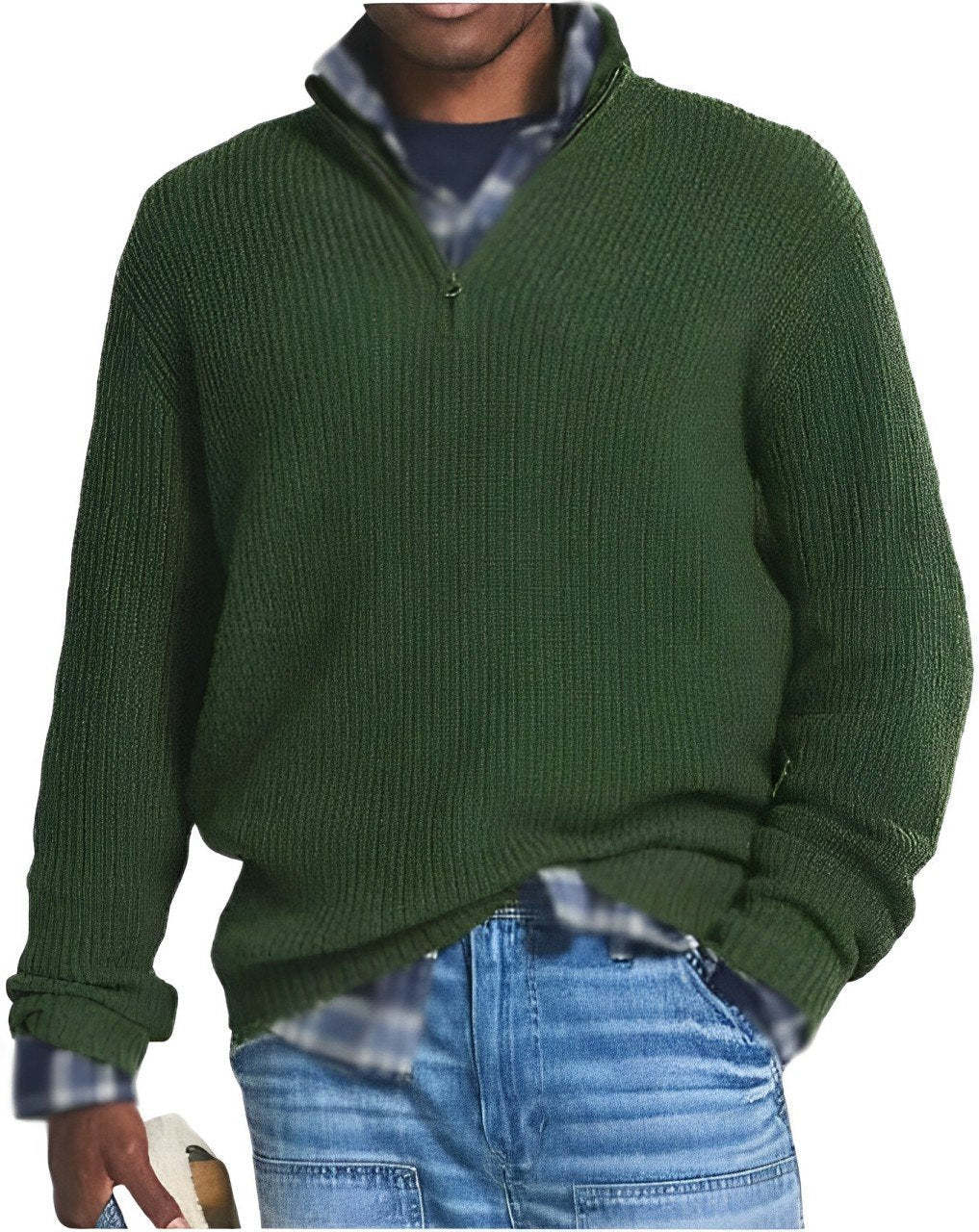 HALF ZIP SWEATER