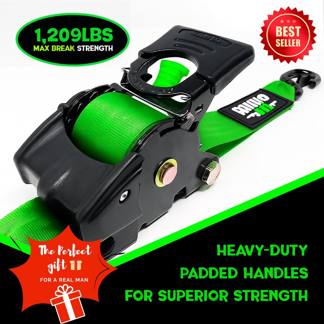 🎁 Limited Time – Upgraded 2025 Retractable Ratchet Strap (Perfect Gift for Men💙)