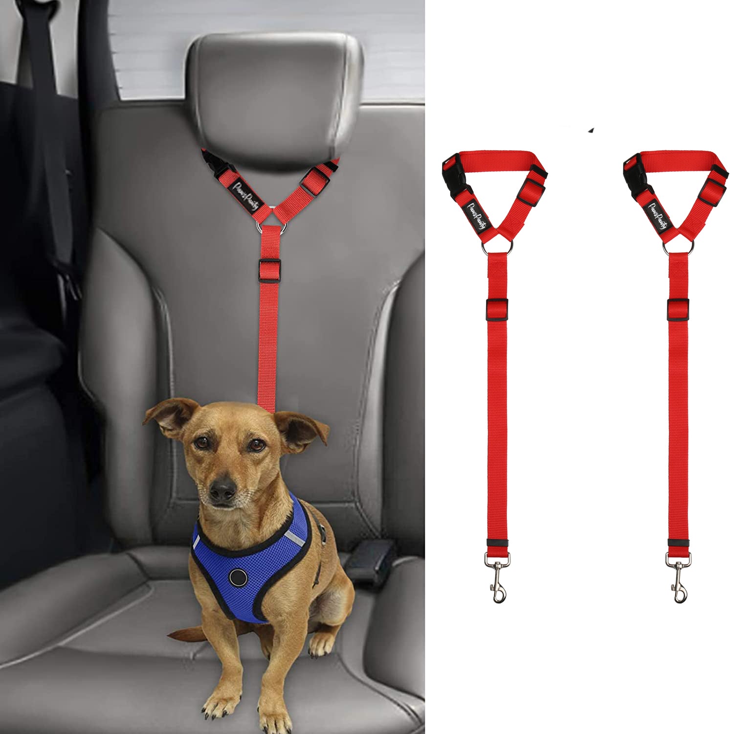 Headrest Adjustable Car Dog Leash