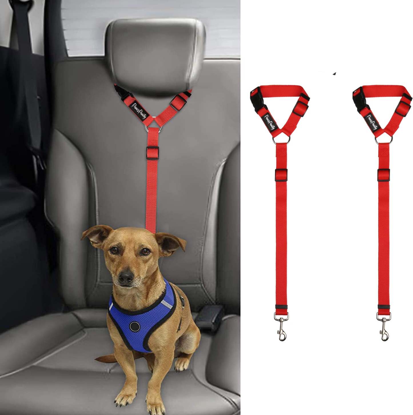Headrest Adjustable Car Dog Leash