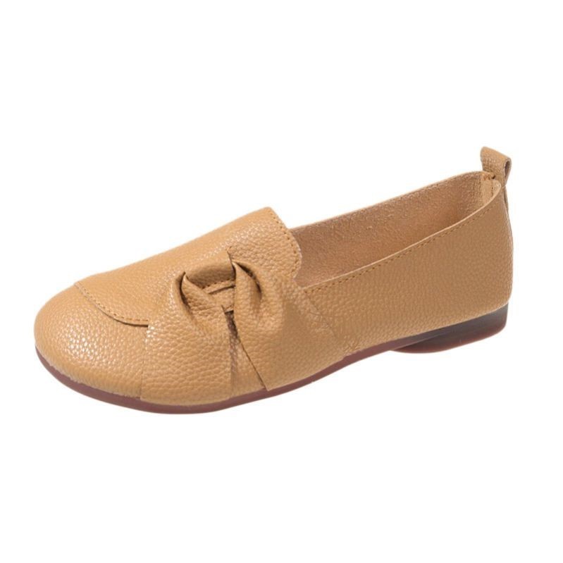  Women's leather soft-soled non-slip shoes
