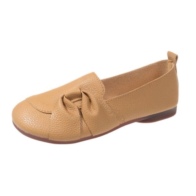  Women's leather soft-soled non-slip shoes