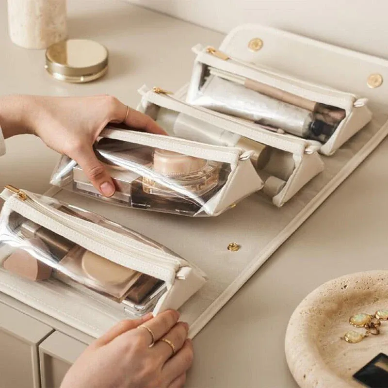 TO DAY 49% OFF Leather Waterproof Cosmetic Bag-PLAWLTD