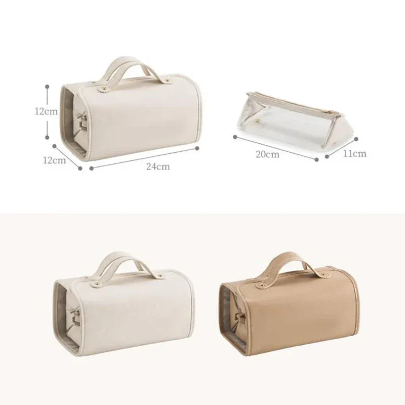 TO DAY 49% OFF Leather Waterproof Cosmetic Bag-PLAWLTD