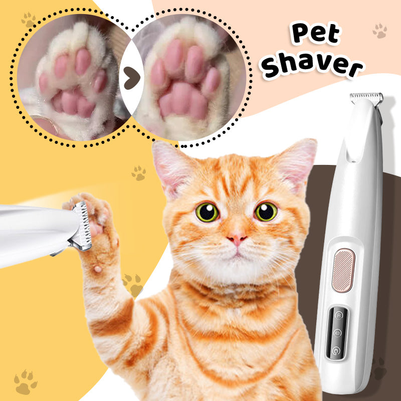 Waterproof Rechargeable Pet Shaver with LED Light-PLAWLTD