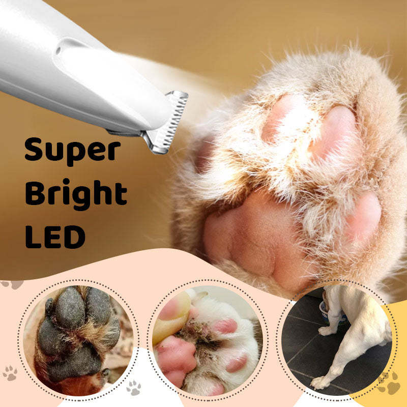 Waterproof Rechargeable Pet Shaver with LED Light-PLAWLTD