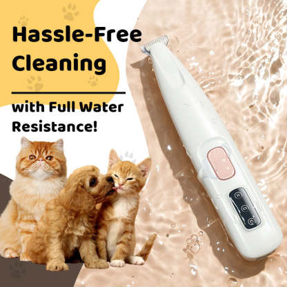 Waterproof Rechargeable Pet Shaver with LED Light-PLAWLTD