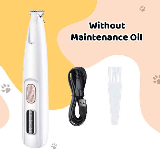 Waterproof Rechargeable Pet Shaver with LED Light-PLAWLTD