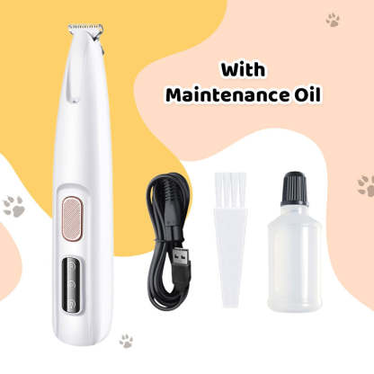 Waterproof Rechargeable Pet Shaver with LED Light-PLAWLTD